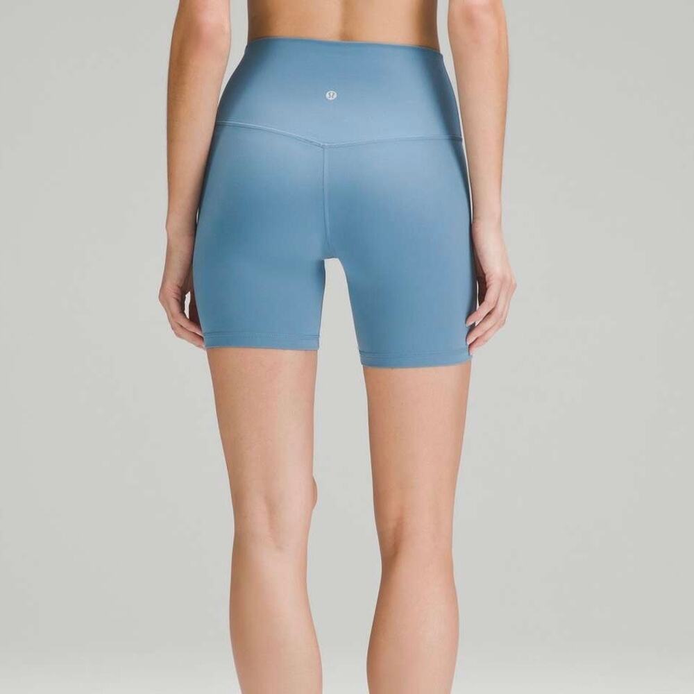 Lululemon Align High Rise 6” Shorts in Utility Blue Sz 0